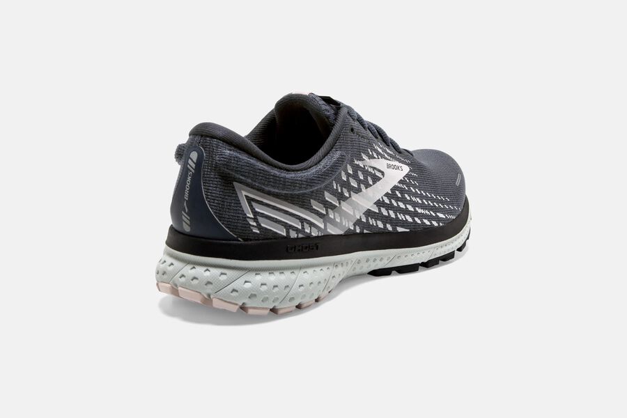 Brooks Running Shoes Womens Black/Silver - Ghost 13 Road - 1695-RWKAY